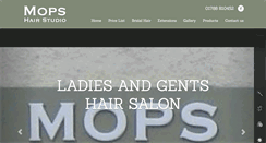 Desktop Screenshot of mopshairstudio.co.uk